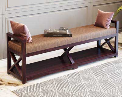 Checkers Bench (Antique Finish)